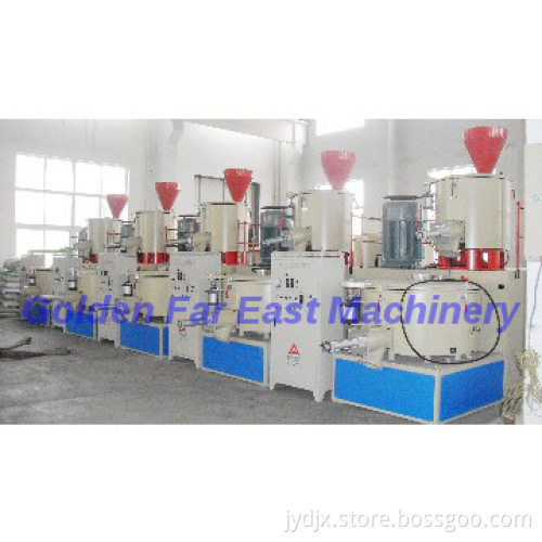 pvc plastic mixing machinery